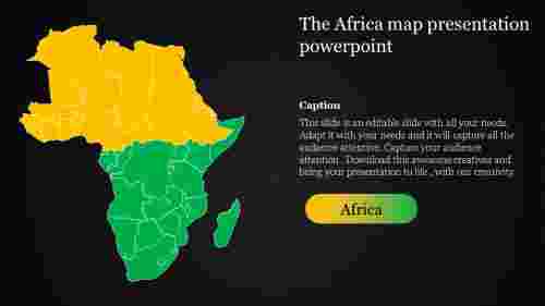 map presentation powerpoint-The Africa map presentation powerpoint